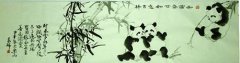 高瑞26米长卷熊猫诗意画